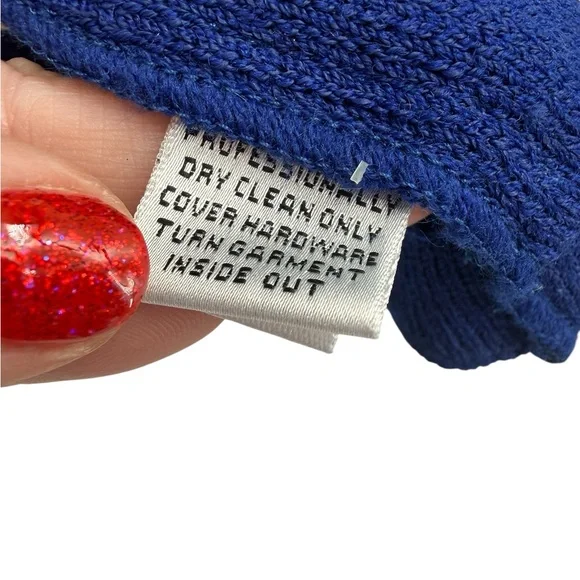 St. John Evening Blue Knit Bib Skirt Suit Jacket 12 Skirt 8 Embellished Peacock - Picture 8 of 16